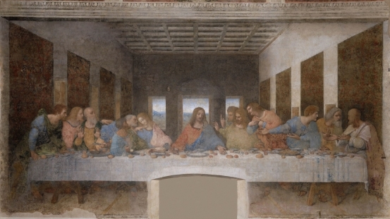 Last Supper by Leonardo da Vinci https://commons.wikimedia.org/wiki/File:%C3%9Altima_Cena_-_Da_Vinci_5.jpg#/media/File:%C3%9Altima_Cena_-_Da_Vinci_5.jpg