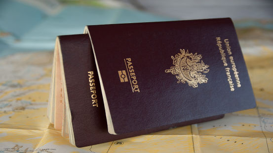 French Passport, Border https://pixabay.com/photos/passport-border-customs-traveler-3127935/